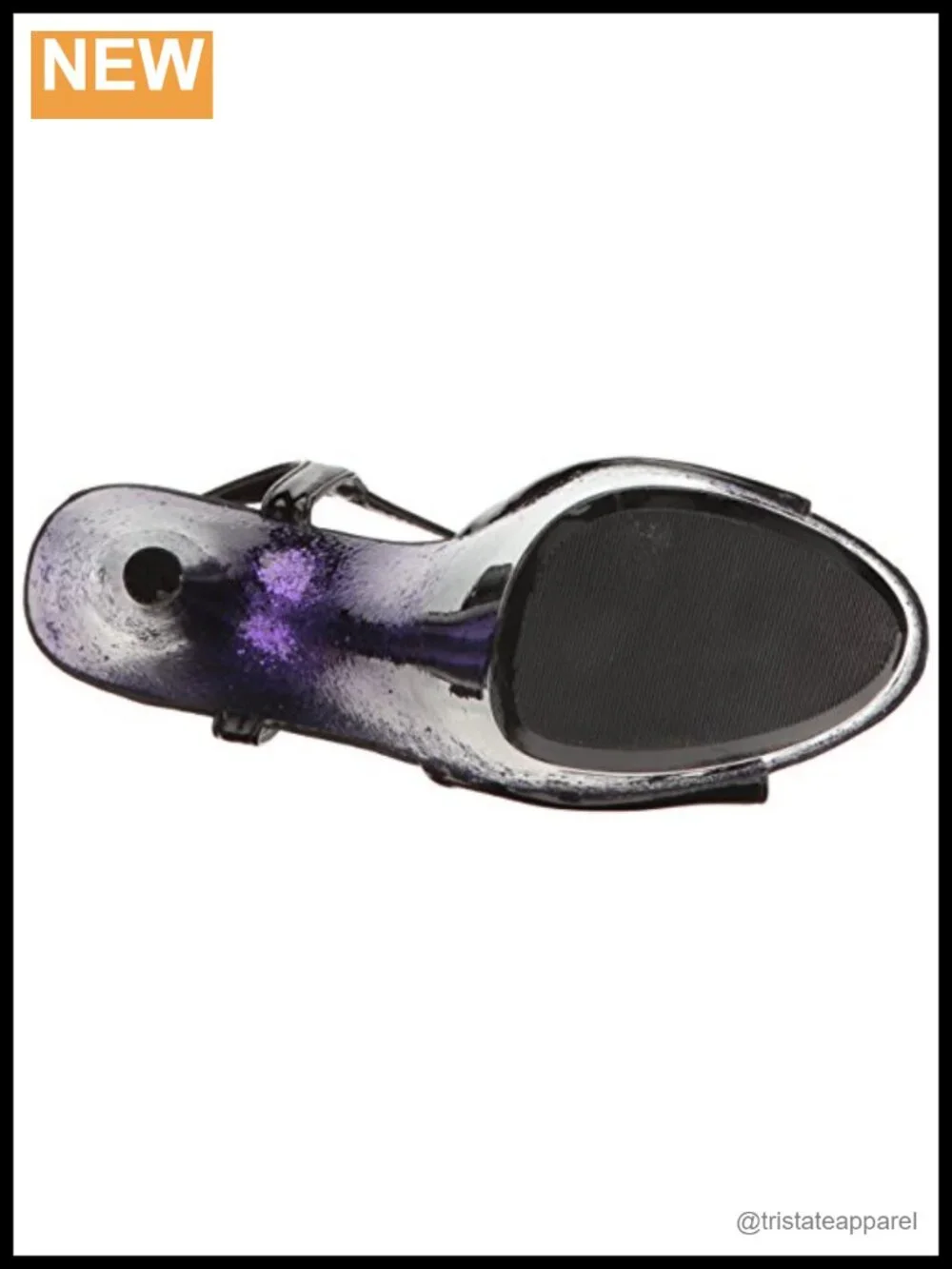 Glitter Platform Sandal with Adjustable Strap Open Toe Buckle